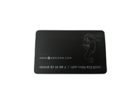 Nome imprimindo feito sob encomenda de Matte Black Metal Business Cards 1mm da sociedade da lealdade