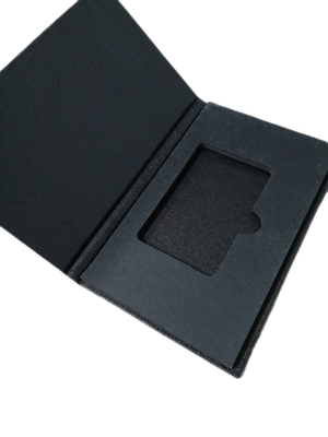 Caixa de presente de empacotamento feita sob encomenda luxuosa do cartão de crédito do cartão do Vip do negócio